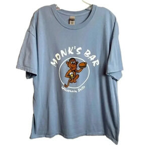 MONKS Bar Wisconsin Dells Graphic T-shirt 
Size: XL